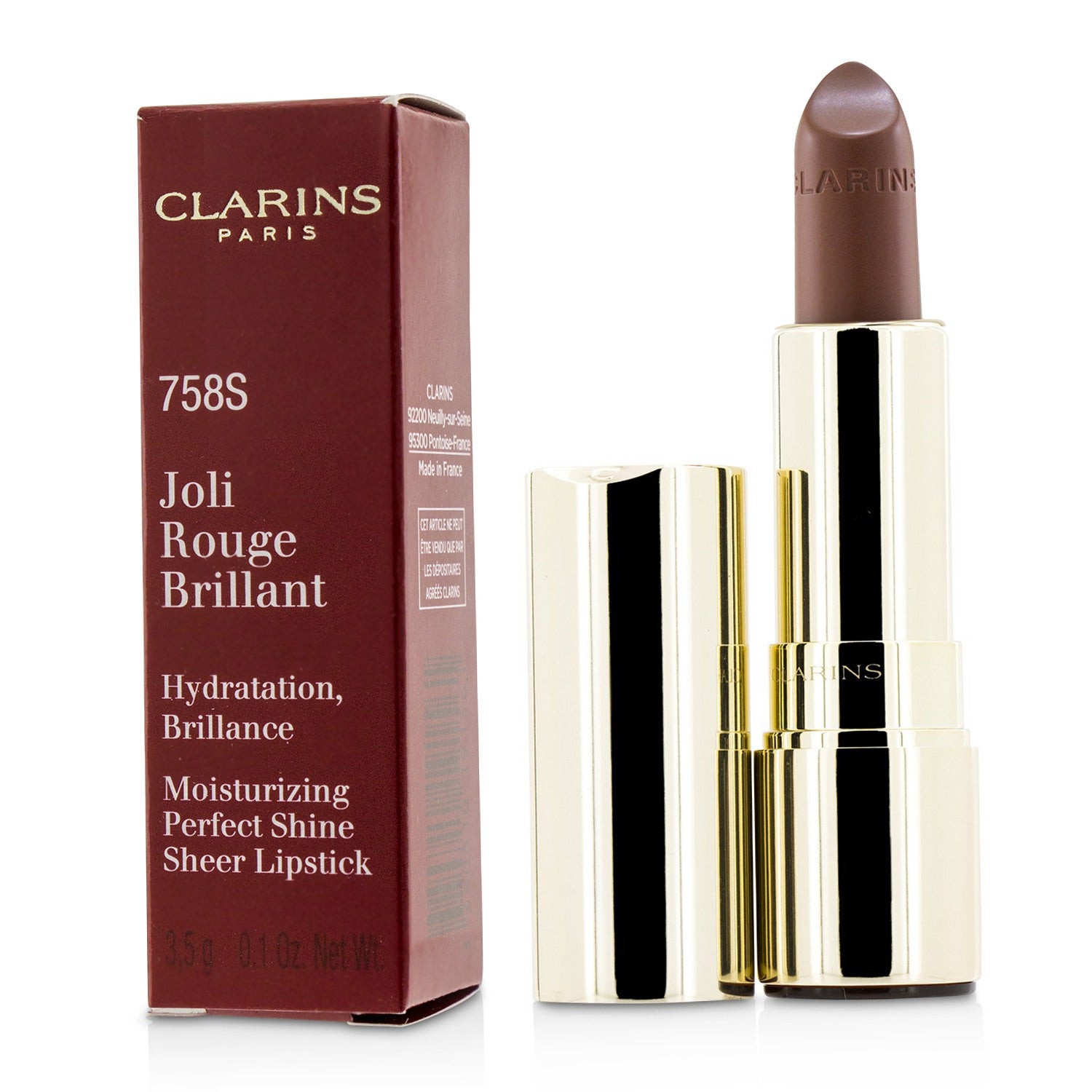 Clarins/クラランス+ジョリ ルージュ ブリラン+3.5g/0.1oz+# 758S Sandy Pink ブランドコスメ